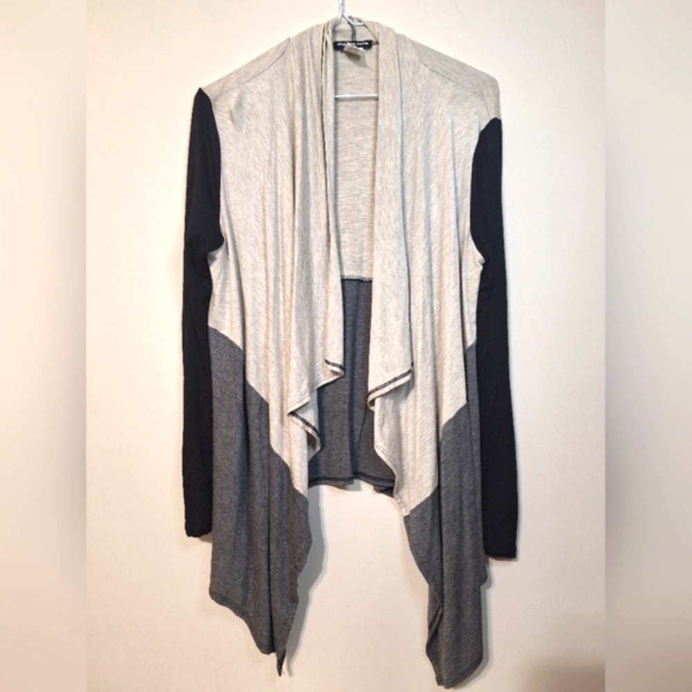 🇺🇸 Cha cha vente small women's rayon colourblock open waterfall cardigan